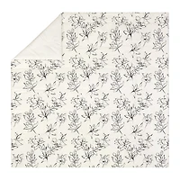 Dee Ocleppo Inked Floral Sateen 3-pc. Reversible Comforter Set