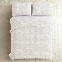 Dee Ocleppo Greek Key Cotton 3-pc. Quilt Set