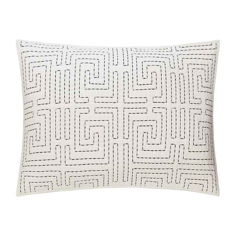 Dee Ocleppo Greek Key Cotton 3-pc. Quilt Set