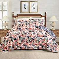 spartina 449 Marsh Hens Cotton 3-pc. Reversible Quilt Set