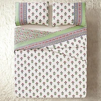 Modern Heirloom Serena Floral Cotton Reversible Quilt Set