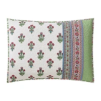 Modern Heirloom Serena Floral Cotton Reversible Quilt Set