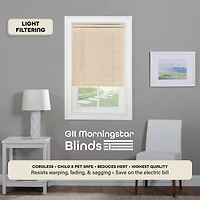 GII Cordless Morning Star Vinyl Mini Blinds