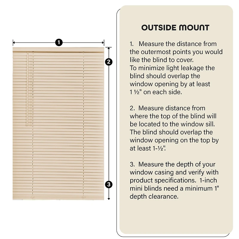 GII Cordless Morning Star Vinyl Mini Blinds