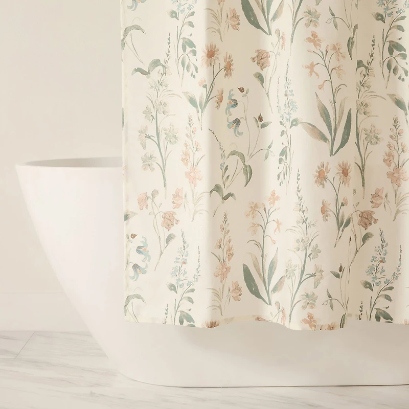 Casual Comfort Polyester Printed Shower Curtain