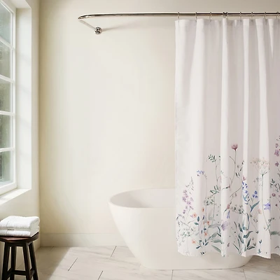 Casual Comfort Polyester Printed Shower Curtain