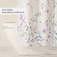 Casual Comfort Polyester Printed Shower Curtain