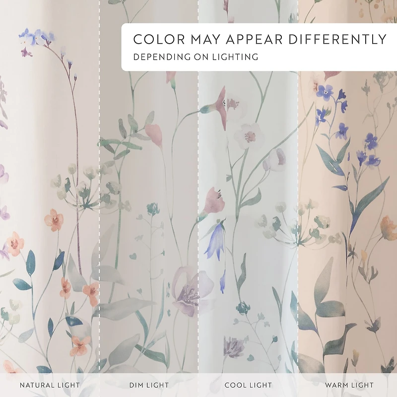 Casual Comfort Polyester Printed Shower Curtain