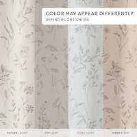 Casual Comfort Cotton Blend Floral Shower Curtain