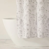 Casual Comfort Cotton Blend Floral Shower Curtain