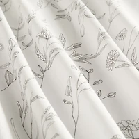 Casual Comfort Cotton Blend Floral Shower Curtain