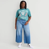 Arizona Womens Juniors Plus Baggy Fit Jean