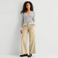 Arizona Womens Juniors Low Rise Cargo Pant