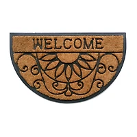 Calloway Mills Welcome Scroll Outdoor Oval Doormat