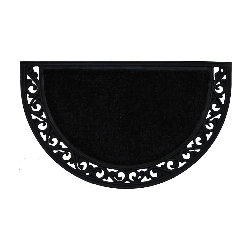 Calloway Mills Black Arch Outdoor Rectangular Doormat
