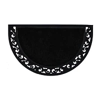 Calloway Mills Black Arch Outdoor Rectangular Doormat
