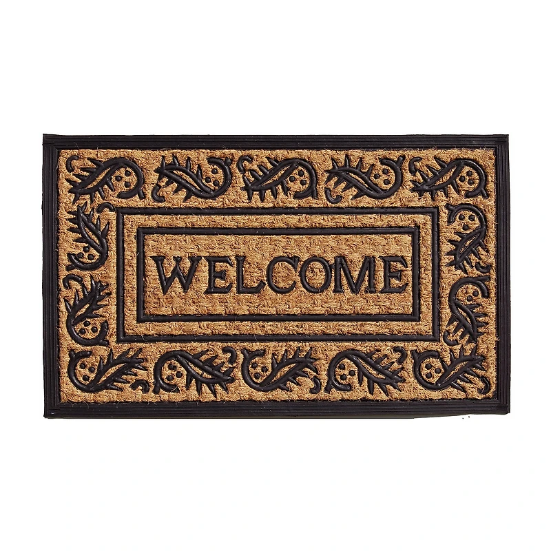 Calloway Mills Border Welcome Outdoor Rectangular Doormat