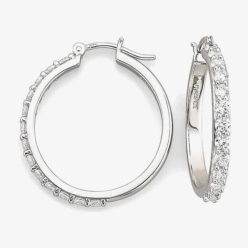DiamonArt® Cubic Zirconia Hoop Earrings