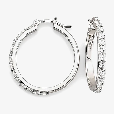 DiamonArt® Cubic Zirconia Hoop Earrings