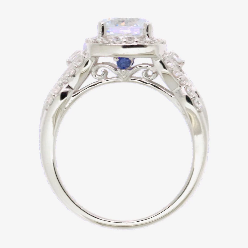 DiamonArt® Womens 2 CT. T.W. White Cubic Zirconia Sterling Silver Bridal Set