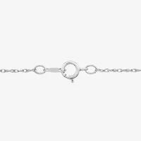 Diamonart 3-Stone Womens Cubic Zirconia Sterling Silver Pear 18 Inch Pendant Necklace