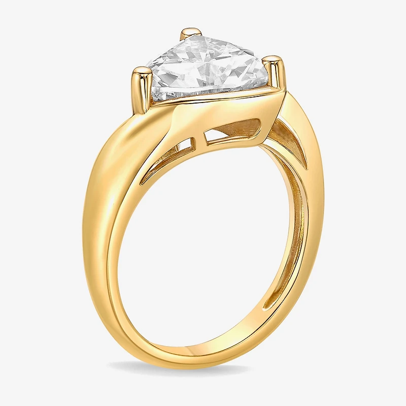 Diamonart Womens Cubic Zirconia Sterling Silver Bypass Fashion Ring