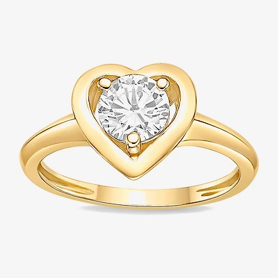 Diamonart Womens Cubic Zirconia Sterling Silver Heart Band