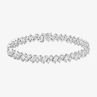 Diamonart Womens Sterling Silver Solid Link Bracelet