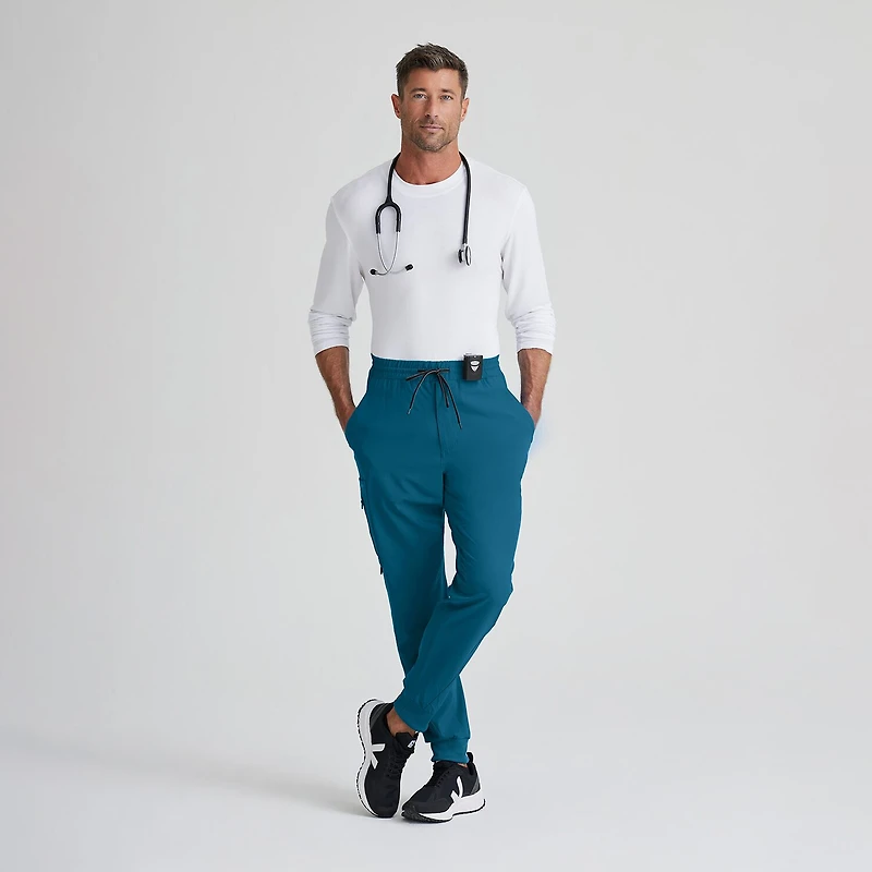 Barco One Bop520 Vortex 6-Pocket Jogger Mens Moisture Wicking Scrub Pant