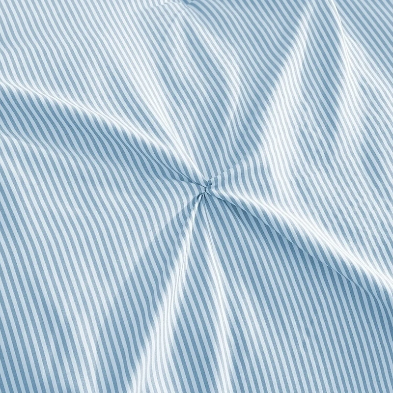 Swift Home Striped Pintuck Midweight Down Alternative Comforter Set
