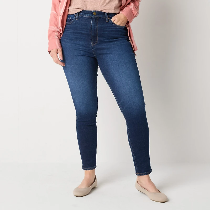 A.N.A Womens High Rise Tall Skinny Fit Jean