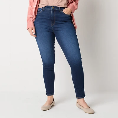 A.N.A Womens High Rise Tall Skinny Fit Jean