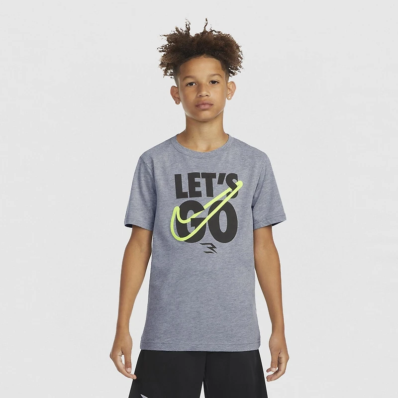 Nike 3BRAND by Russell Wilson Big Kid Boys Crew Neck Short Sleeve Regular Fit Graphic T-Shirt
