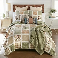 Donna Sharp Peach Rose 3-pc. Hypoallergenic Quilt Set