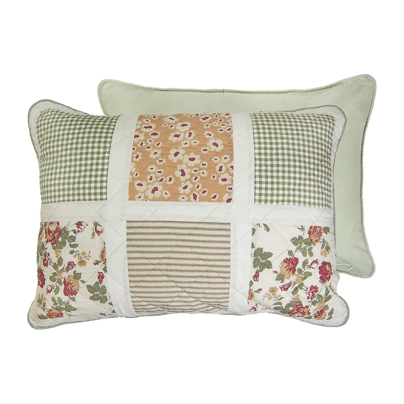 Donna Sharp Peach Rose 3-pc. Hypoallergenic Quilt Set