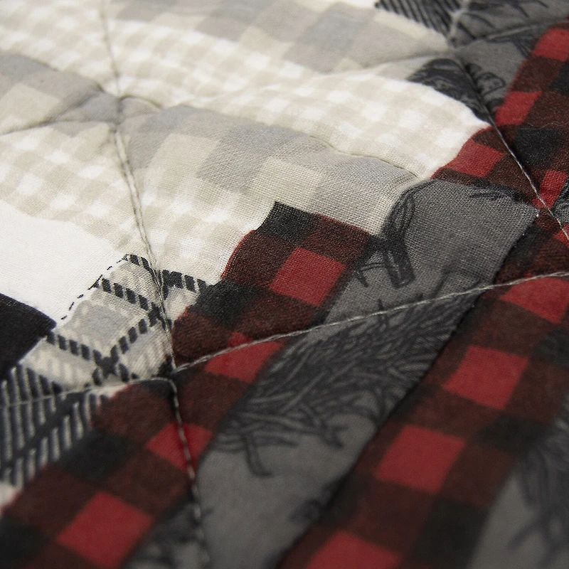Donna Sharp Log Cabin Star Hypoallergenic Quilt Set