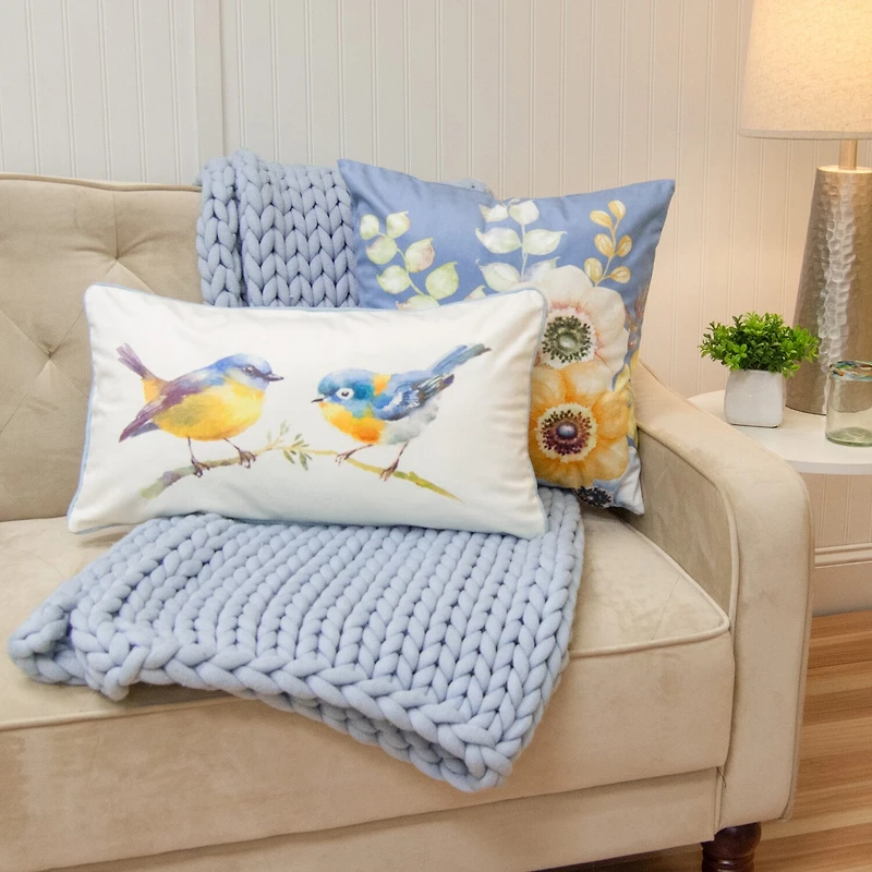 Donna Sharp Spring Flowers 2-pc. Rectangular Throw Pillow