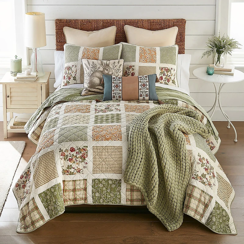 Donna Sharp Peach Rose 2-pc. Rectangular Throw Pillow