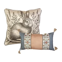 Donna Sharp Peach Rose 2-pc. Rectangular Throw Pillow