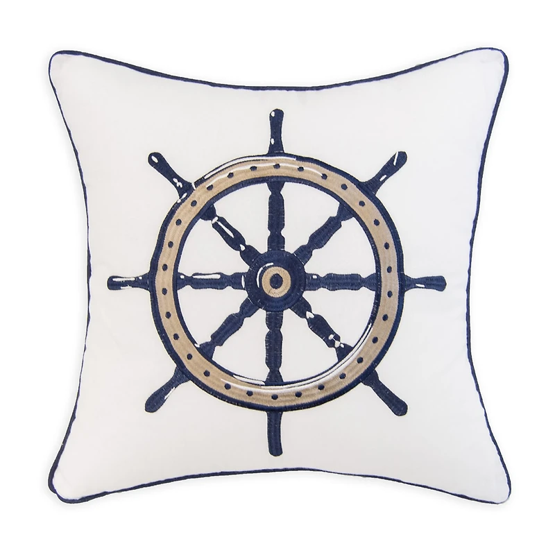 Donna Sharp Checker Indigo Nautical 2-pc. Rectangular Throw Pillow