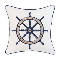 Donna Sharp Checker Indigo Nautical 2-pc. Rectangular Throw Pillow