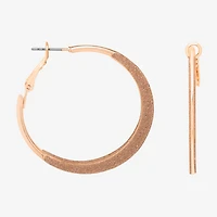 Bijoux Bar Delicates Womens 41.3mm Hoop Earrings