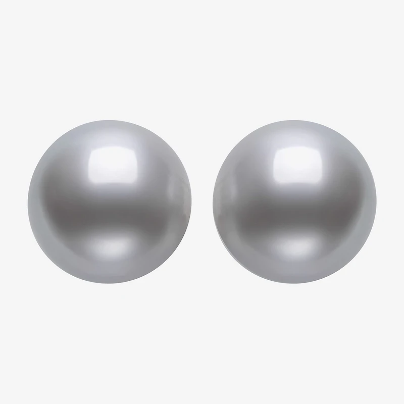 Cultured Freshwater Pearl Sterling Silver 8mm Ball Stud Earrings