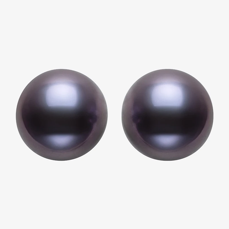 Cultured Freshwater Pearl Sterling Silver 8mm Ball Stud Earrings