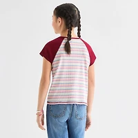 Self Esteem Big Kid Girls Round Neck Short Sleeve T-Shirt