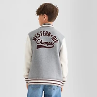 Thereabouts Little & Big Kid Boys Fleece Lightweight Varsity Jacket