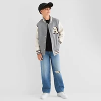Thereabouts Little & Big Kid Boys Fleece Lightweight Varsity Jacket