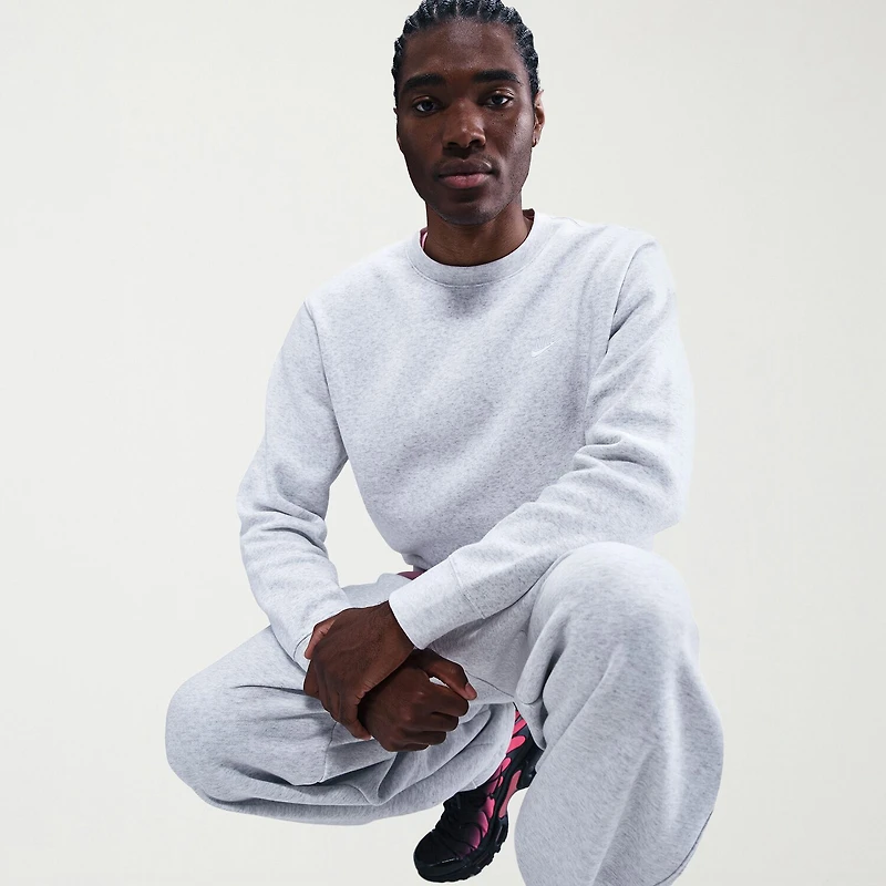 Nike Fleece Mens Crew Neck Long Sleeve Sweatshirt
