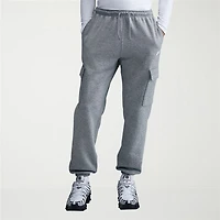 Nike Fleece Mens Cuffed Mid Rise Regular Fit Active Cargo Pant