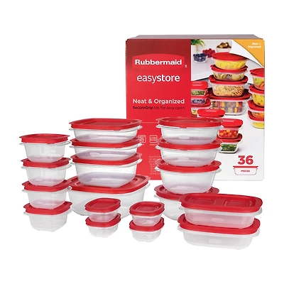 Rubbermaid Easy to Store 36-pc. Food Storage Set